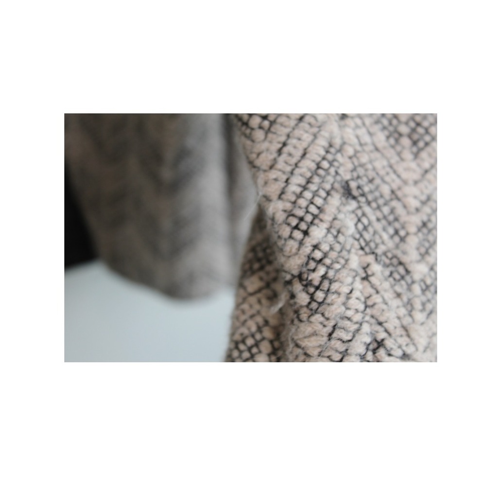 Eileen Fisher Womens Baby Alpaca Pebbled Chevron Open Cardigan‎ Size XS - Picture 6 of 7